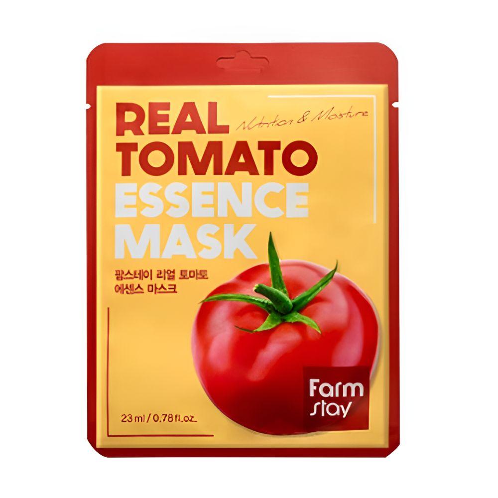 Farmstay Real Tomato Essence Sheet Mask Brightening Hydrating Face Mask 20 Sheets