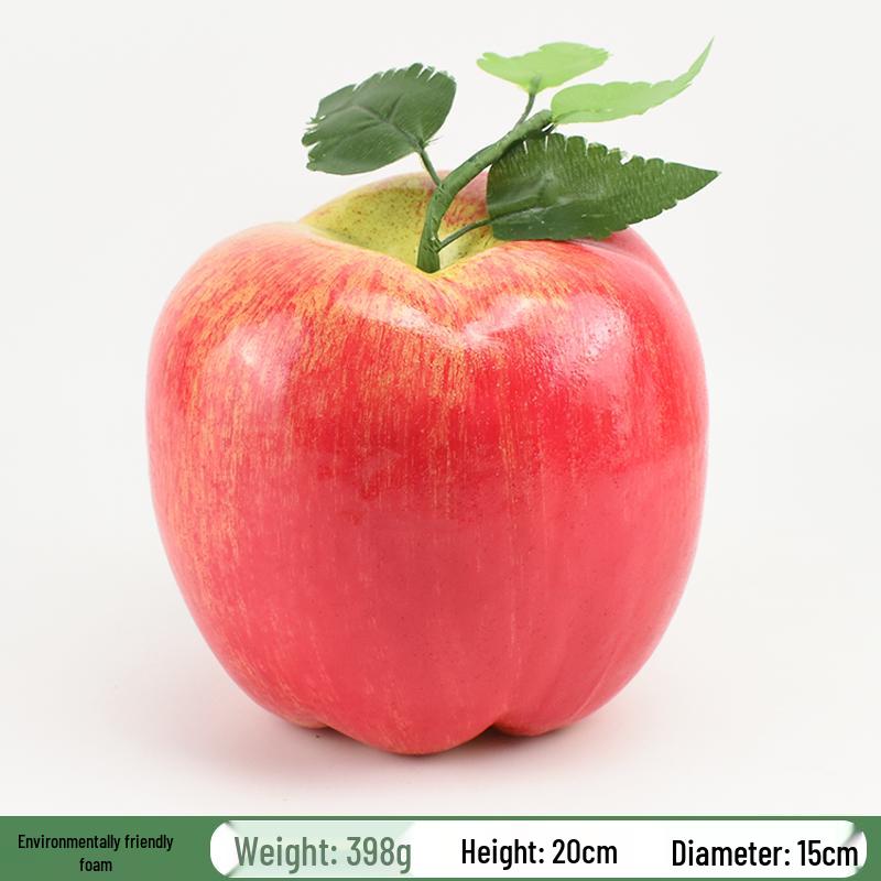 Red Delicious Artificial Apple Ornament for Decorations