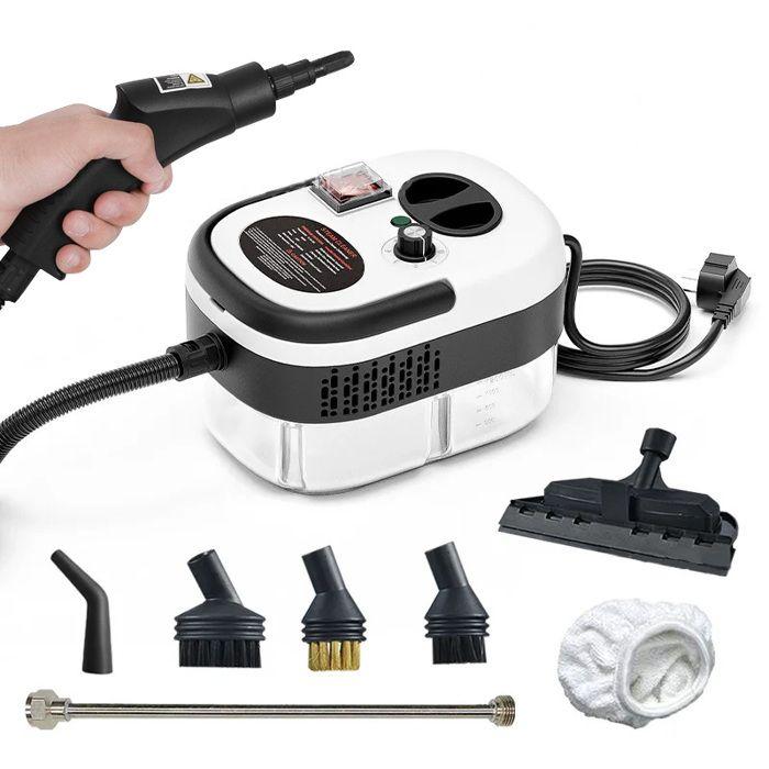 High Pressure Steam Cleaner 2500W, 1200ml, 220V, White, for Household, Kitchen, Air Conditioner, Car