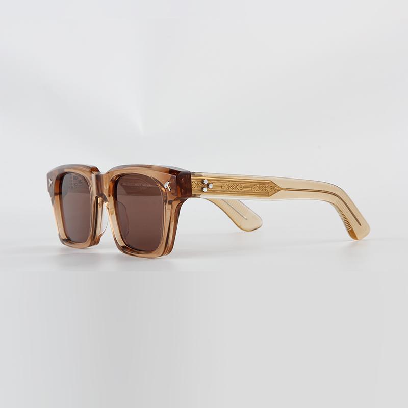 

Квадратные ацетатные солнцезащитные очки ручной работы QUENTIN для мужчин и женщин, роскошные брендовые дизайнерские уличные солнцезащитные очки с защитой UV400