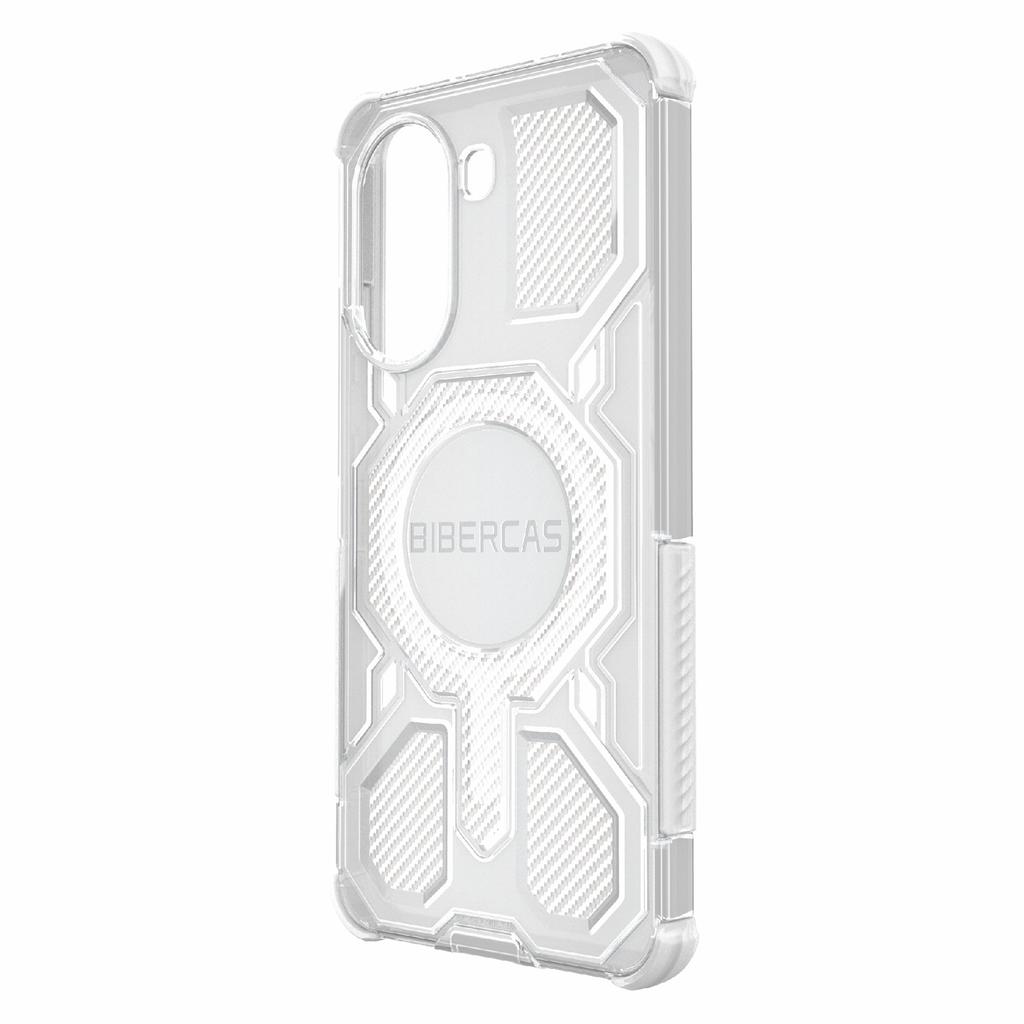 BIBERCAS J-16 Transparent Series For Xiaomi Redmi Turbo 4 5G/Poco X7 Pro 5G Case Compatible with MagSafe TPU+PC Phone Cover