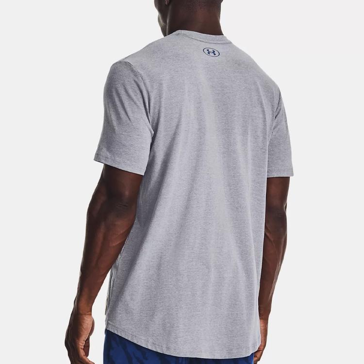 Under Armour T Shirt Men's Steel Heather Light Gray 1376897-035