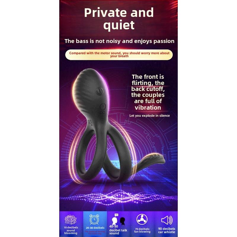 Private Desire Vibration Ring Men and Women Resonance Remote Control Vibrator Male Lock Sperm Delay Ring Erotic Sex Products