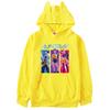 Kids Girls Anime Cartoon K-Pop Rumi Zoey Mira Printed Cat Ear Casual Long Sleeves Hoodies