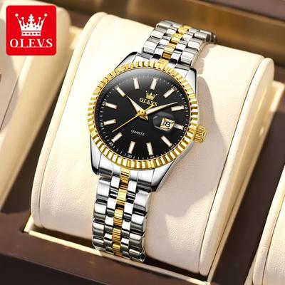 Woman Watch Stainless Steel Waterproof Auto Date Elegant Ladies Wristwatch Luxury Original Quartz Watch for Women New