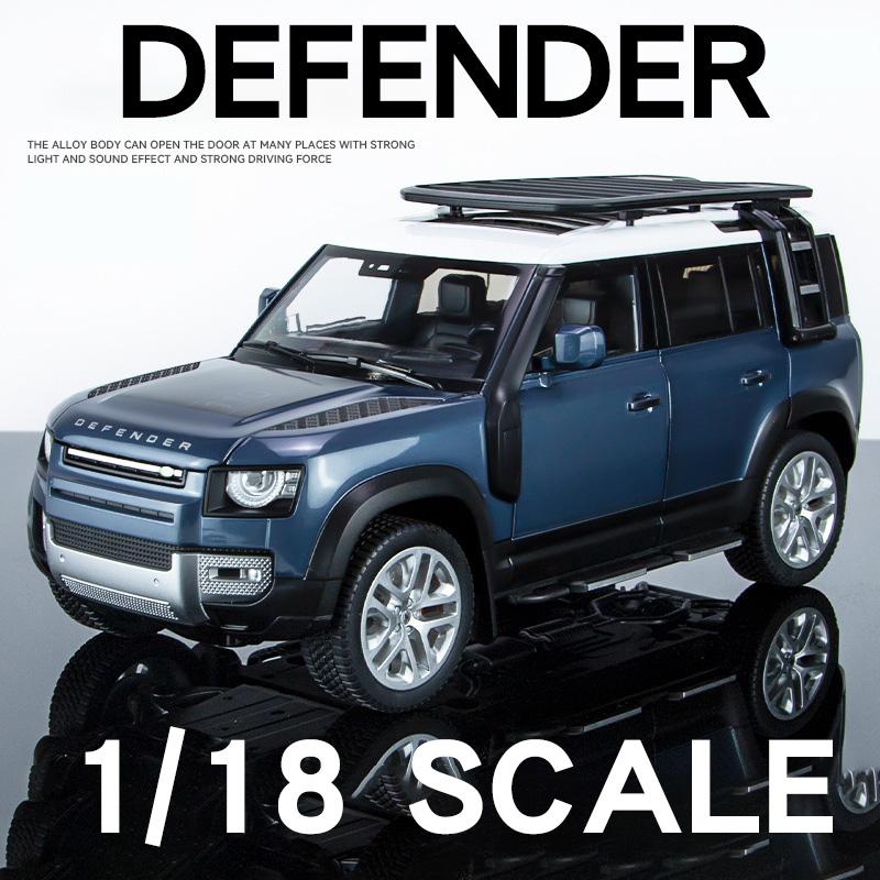 Large 1/18 Scale Land Rover Defender 110 Off Road SUV Alloy Metal Diecast Model Car Computer Desktop Ornament