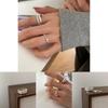 Elegant Minimalist Heart Shaped Ring For Women Stylish Adjustable Copper Jewelry