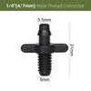 10-1000PCS Garden Water Connector Drip Irrigation for 1/4'' Tubing Hose Accessories Joint Barbed Tees Cross Eng Plug Adaptors