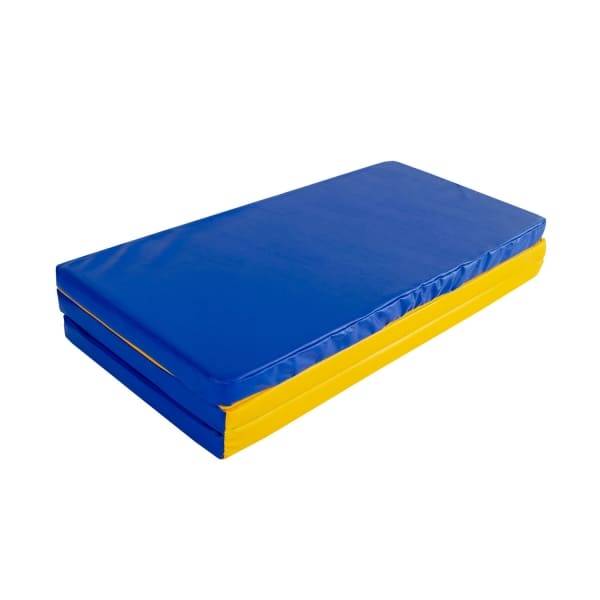 Gymnastic Mat Gamma 150x100x5 Three-part - Blue/yellow