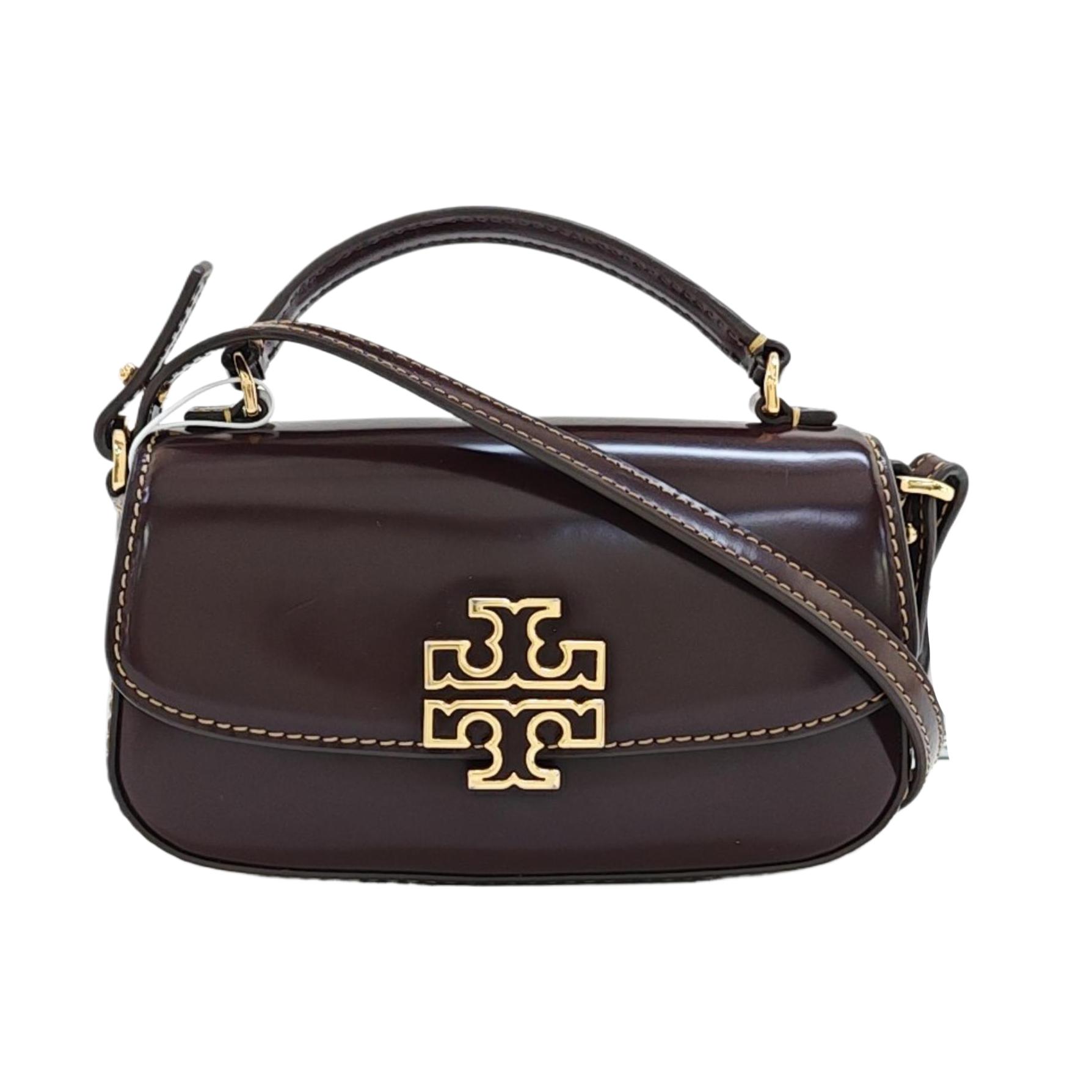 [Pre-Owned] Britten Double T Logo Snap Flap Shoulder Crossbody Mini Handbag - Very Good #5MDJKY ONE SIZE