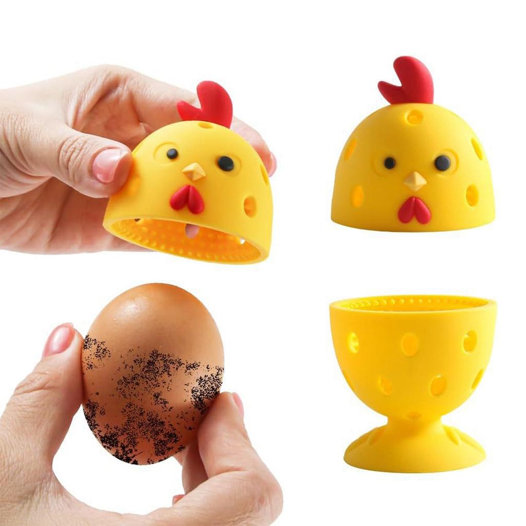 Silicone Egg Brush Cleaner, Multipurpose Vegetable And Fruit Tool For Fresh Eggs, Egg Washer Cleaning Brush