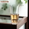 150ml High-end Flower Petal Glass Tea Pitcher Retro Heat-resistant Cha Hai Household Justice Cup Teaset Collection Accessories