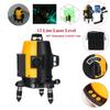 6800mAh 360° 12 Line Laser Level Vertical 3D Blue Horizontal Rotary Cross Self Leveling New
