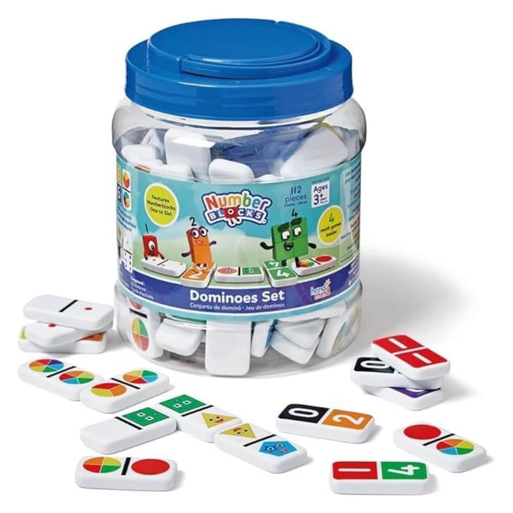 

Numberblocks Domino Set, 112 Pieces, for Number Play, Math Toy, Educational Toy, 96926, Authentic