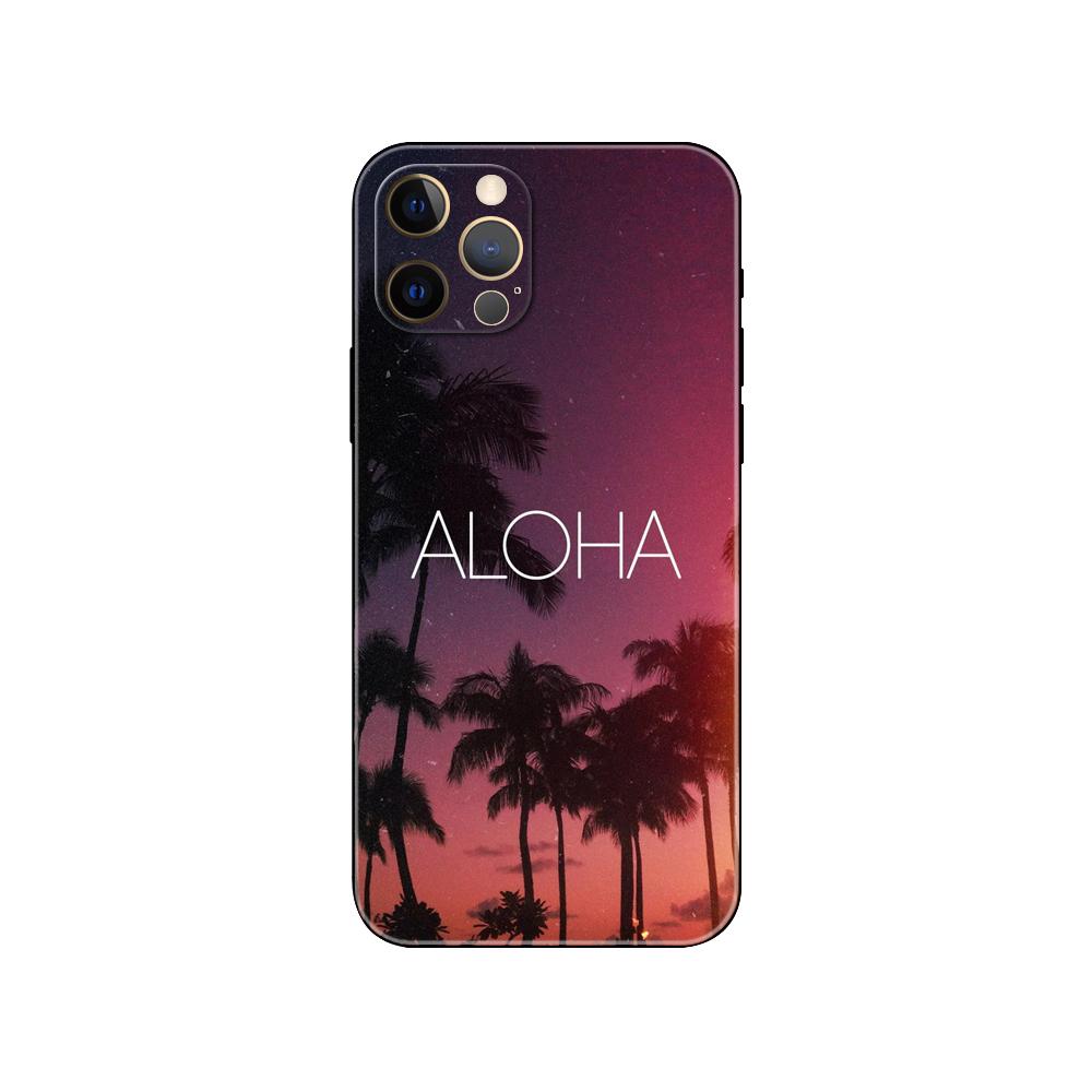 

Чехол для телефона в гавайском стиле для iPhone 5 5s 2020se 6 6s 7 8 plus x 10 XR XS 11 12 13 mini pro MAX черная задняя крышка из ТПУ iphone 13pro MAX