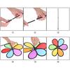 Windmill Colorful Rainbow Flower Spinner Wind Windmill Garden Yard Outdoor Decor