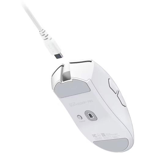 Razer DeathAdder V4 Pro Wireless Gaming Mouse RF Wireless + USB-A, 45000 DPI, White
