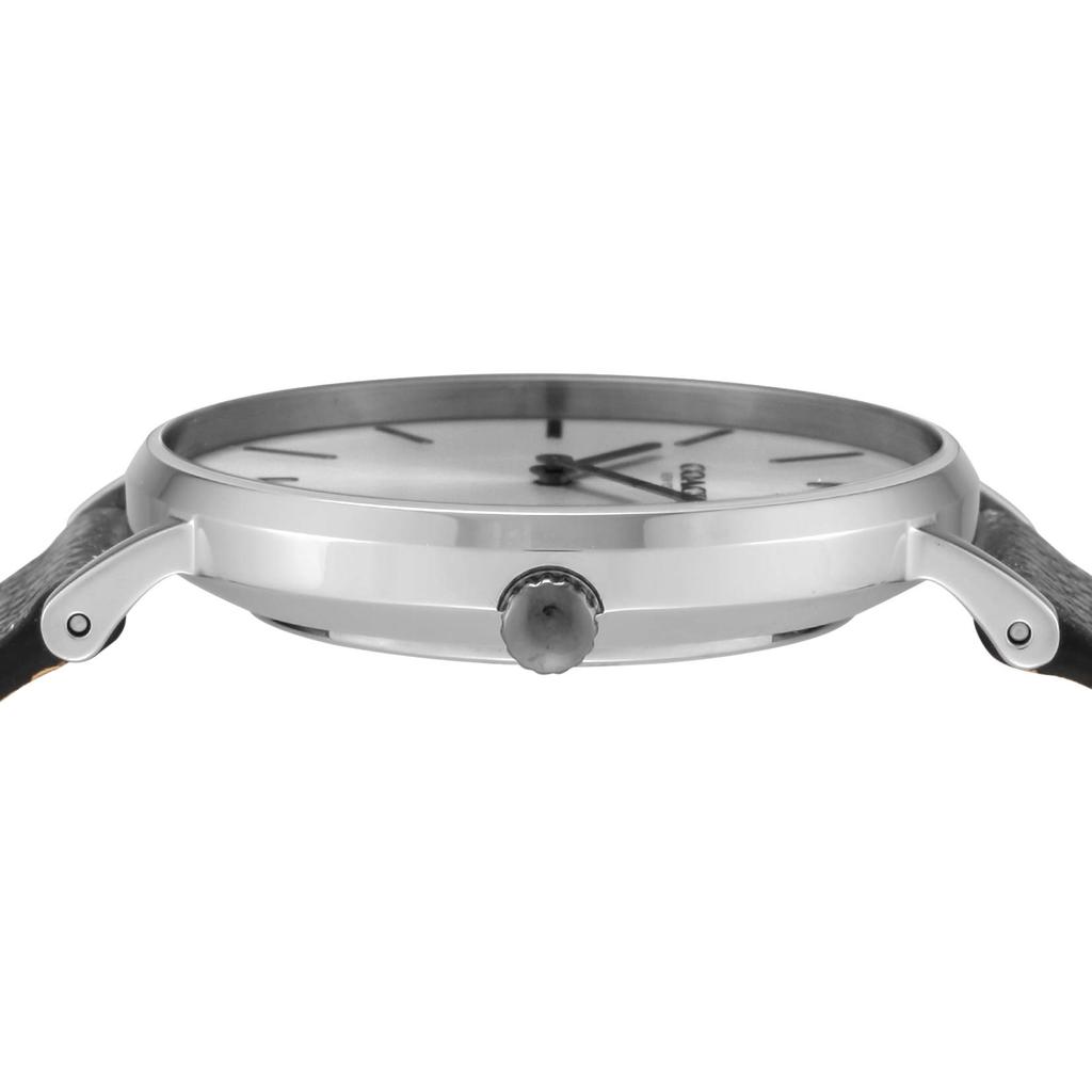 [Coach] Montre PERRY à quartz en acier inoxydable avec cadran blanc, 36 mm, 14503155, pour femme, grise [Article]