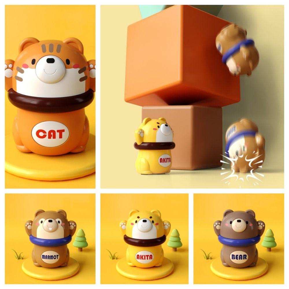 

Cat Press and Go Car Toy Cartoon Animal Toy Car Educational Infant