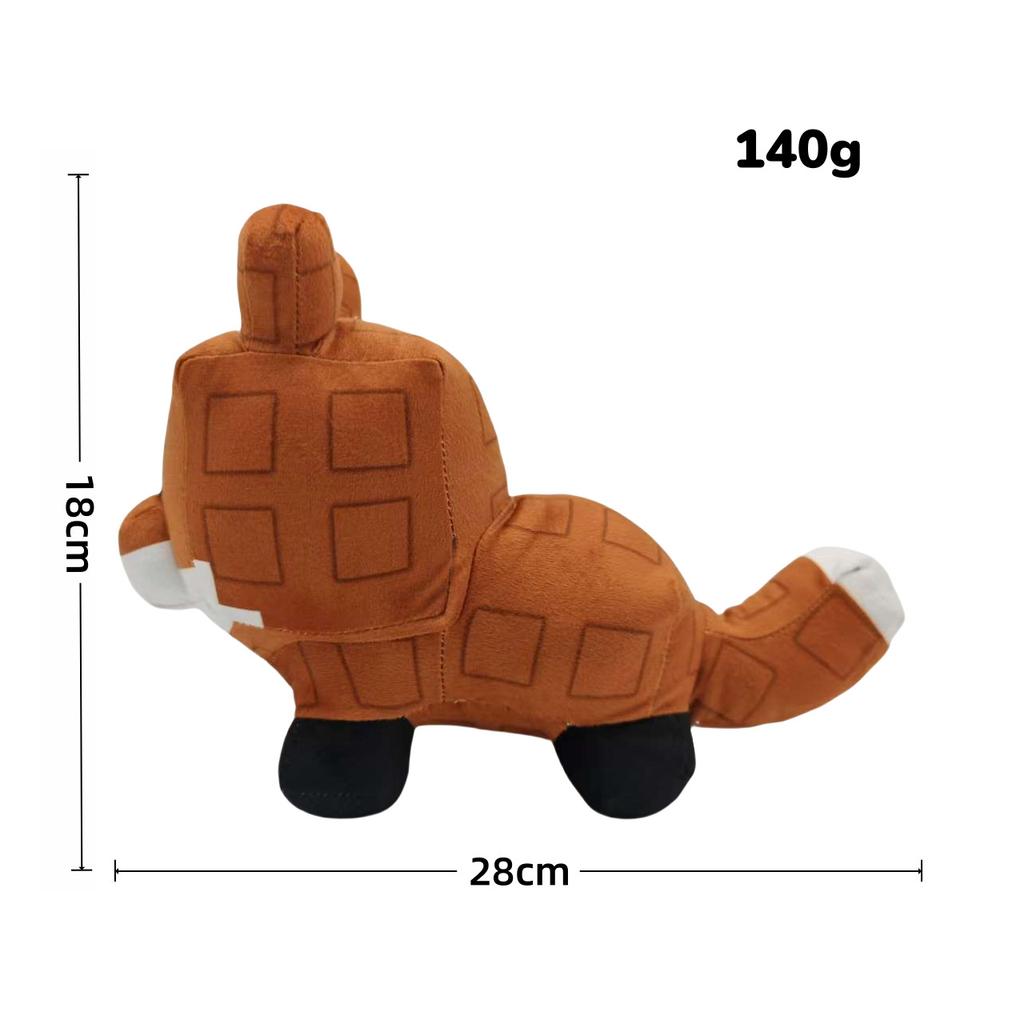 Grow a Garden Plush Toy Planting Garden Raccoon Red Fox Brown Animal Stuffed Doll, Soft Cute Plushie for Kids and Collectors