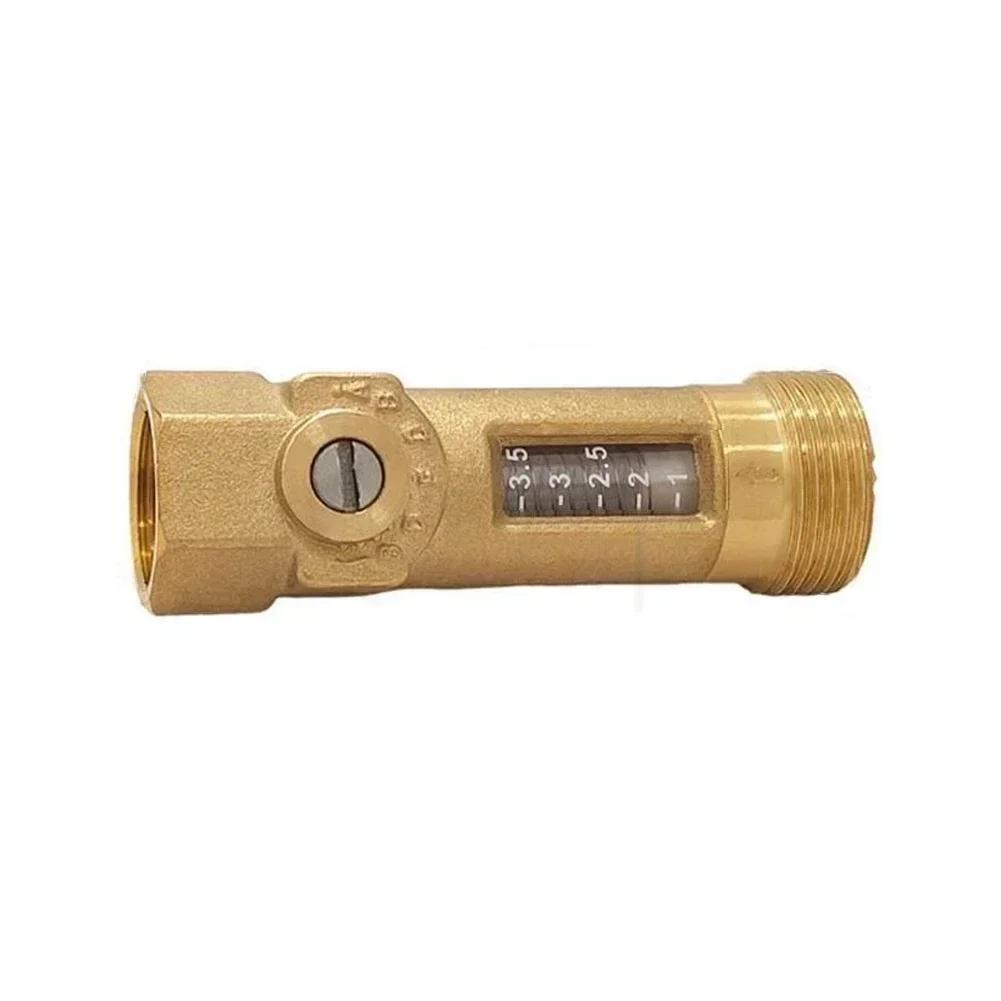 DN15DN20 Balancing Valve Spring Flow Meter, Brass Flow Readout 1-3.5 L/min 2-8 L/min Sight Glass Control Valve Brass Flow Meter