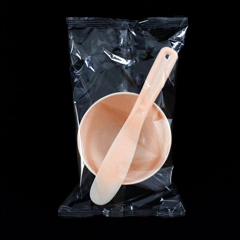 DIY Face Mask Mixing Bowl & Spatula Set Pastel Smooth Plastic Non-Slip for Home Beauty Skincare Tools