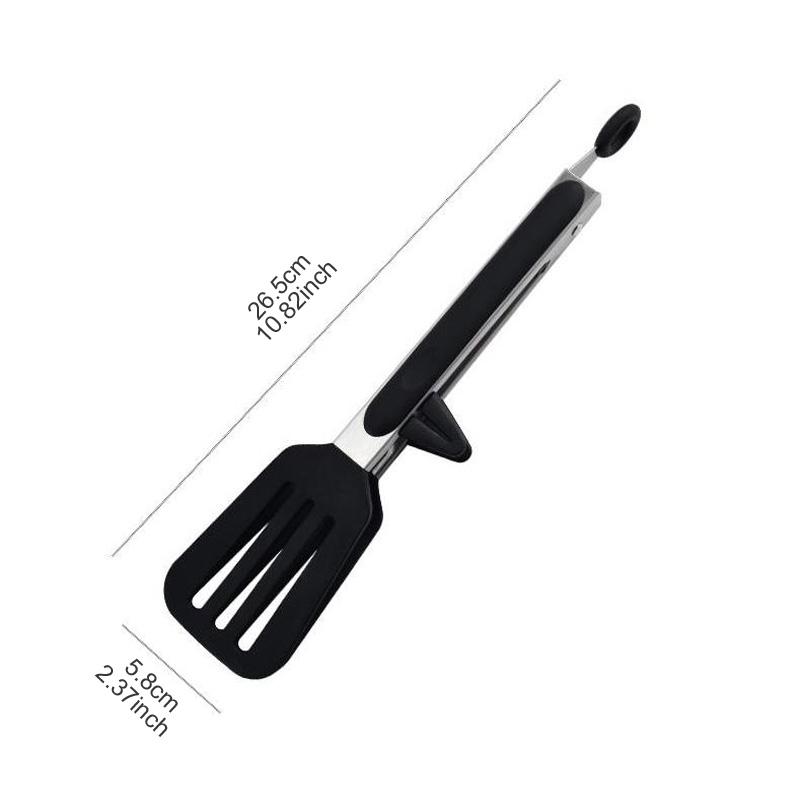 9-inch Food Tongs Stainless Steel Tongs Silicone Non-stick Cooking Clips Outdoor  Barbecue Salad Bread Tools Kitchen Accessories