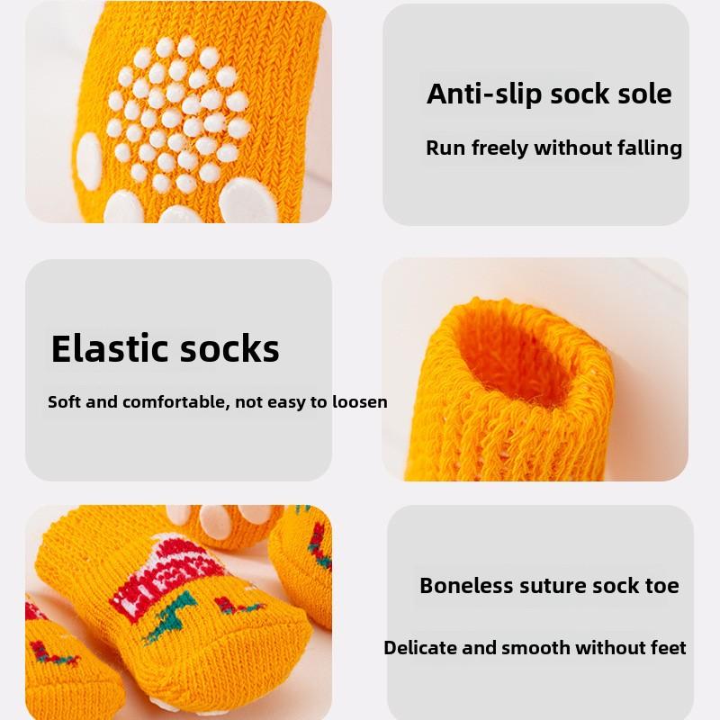 Neue Niedliche Wind Cartoon Welpen Socken Frühling und Sommer Mittelgroße und Kleine Hunde Vier Jahreszeiten Möbel Haustier Katze Socken
