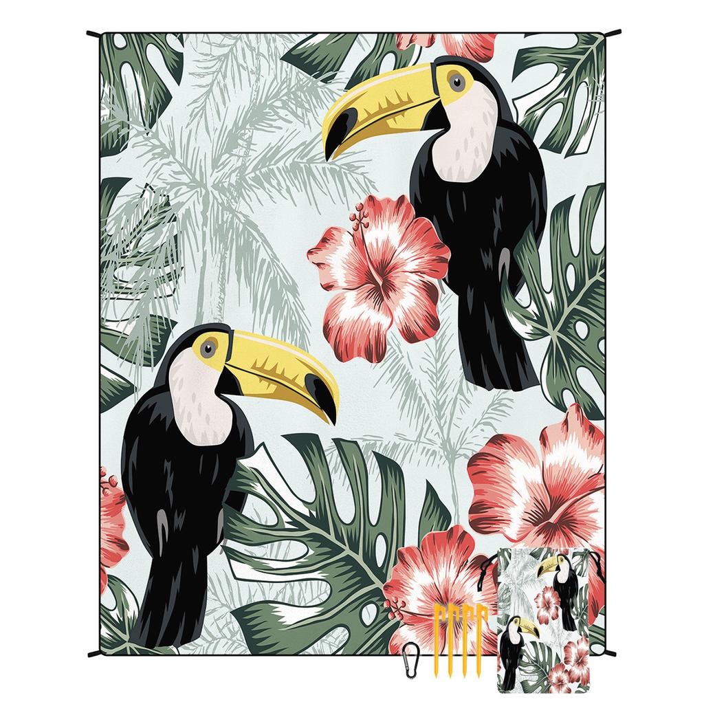Bohemian Beach Mat Moisture-proof Mat Outdoor Seat Cushion Picnic Mat Customized Tent Camping Floor Mat 180 * 220CM 550g