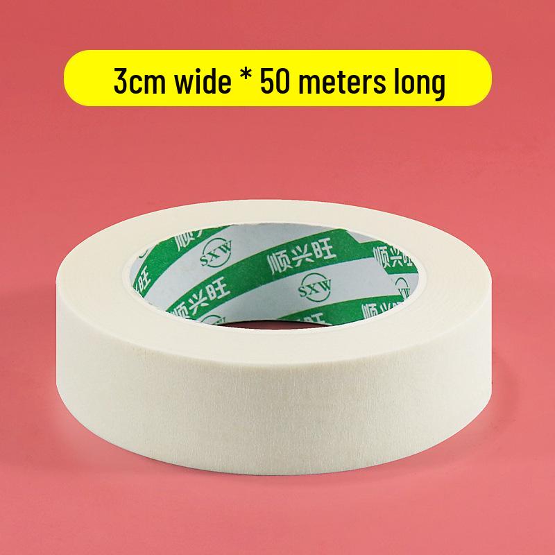 Writable Crepe Paper Tape: No-residue, Hand-tearable, Traceless Adhesive Ideal for Art Students, Spray Painting, Color Separation, and Decoration.
