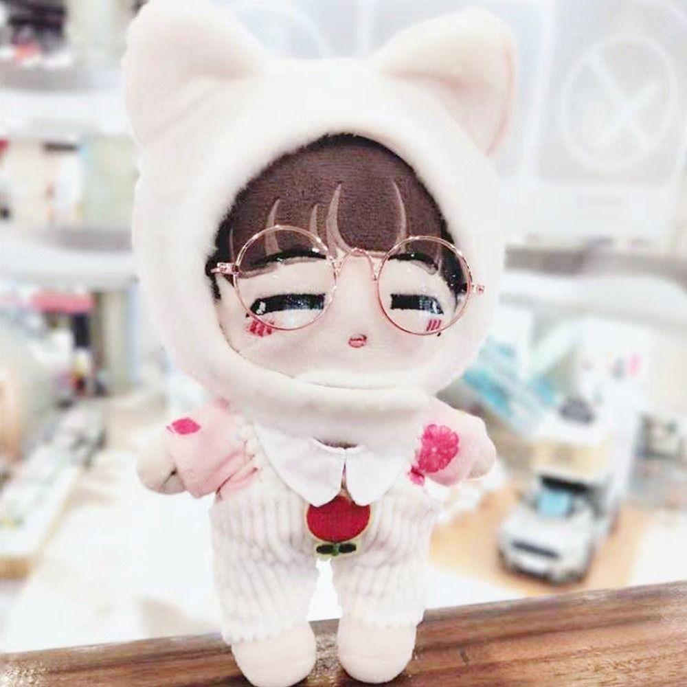 Accessories Mini Plush Doll Glasses Clothes Plush Doll Eyeglasses Cute Round Frame For 10cm Dolls
