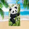 1 Stück Süßes Panda-Umarmungs-Strandtuch, Schnelltrocknendes saugfähiges weiches Handtuch, Vielseitig für Strand, Pool, Bad, Yoga und Camping