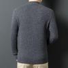 Men's Pure Wool Half-Zip Jacquard Pullover Sweater