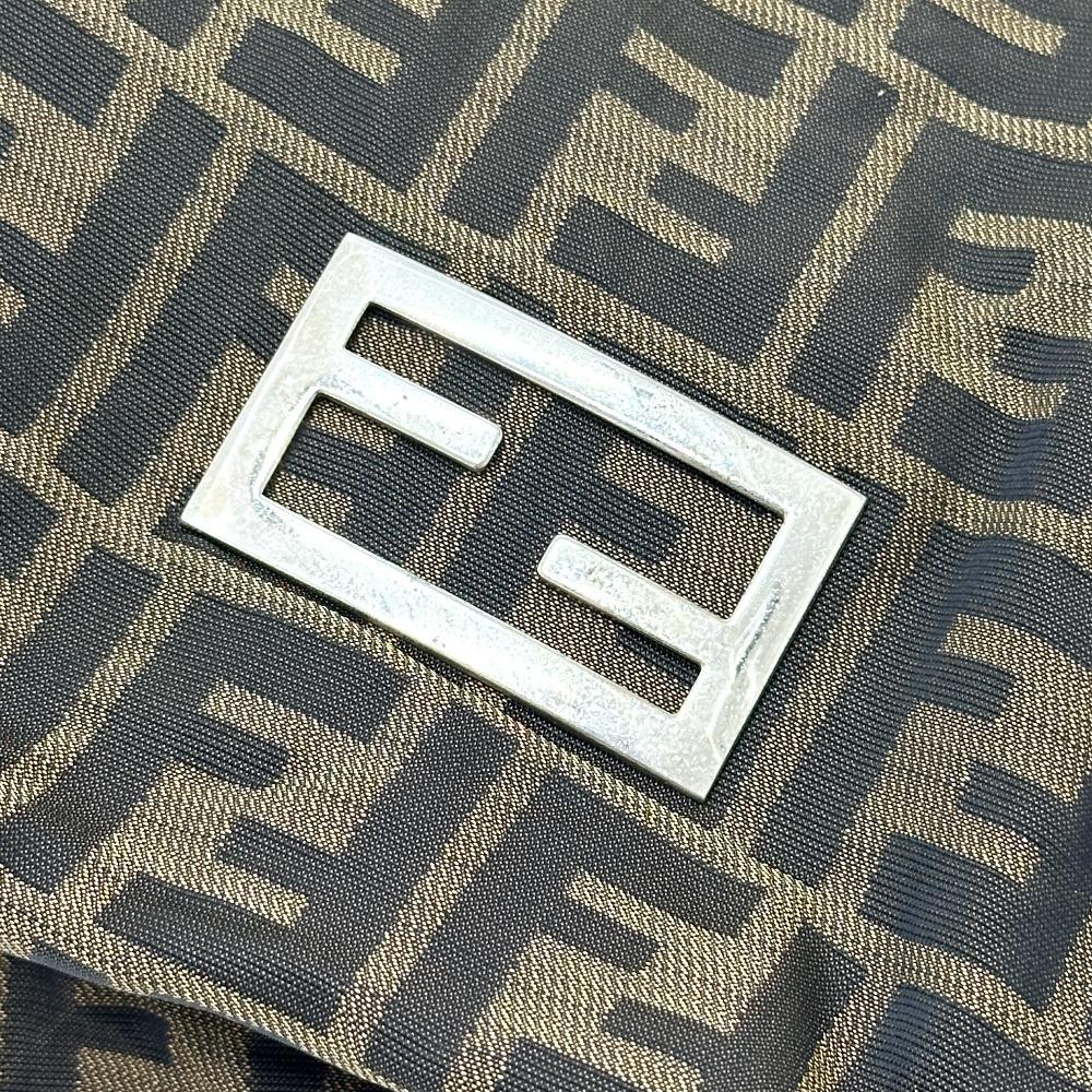 Fendi Zucca Pattern Logo Hardware Hand Bag, All-Over Print Shoulder Bag Tote Bag