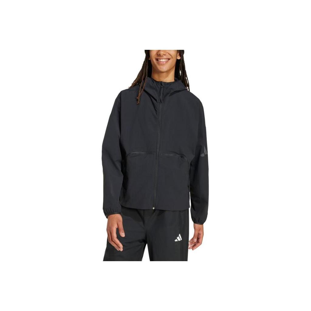 adidas Myshelter Ss25 Windbreaker Casual Loose Versatile Hooded Jacket Men Jacket JM3936