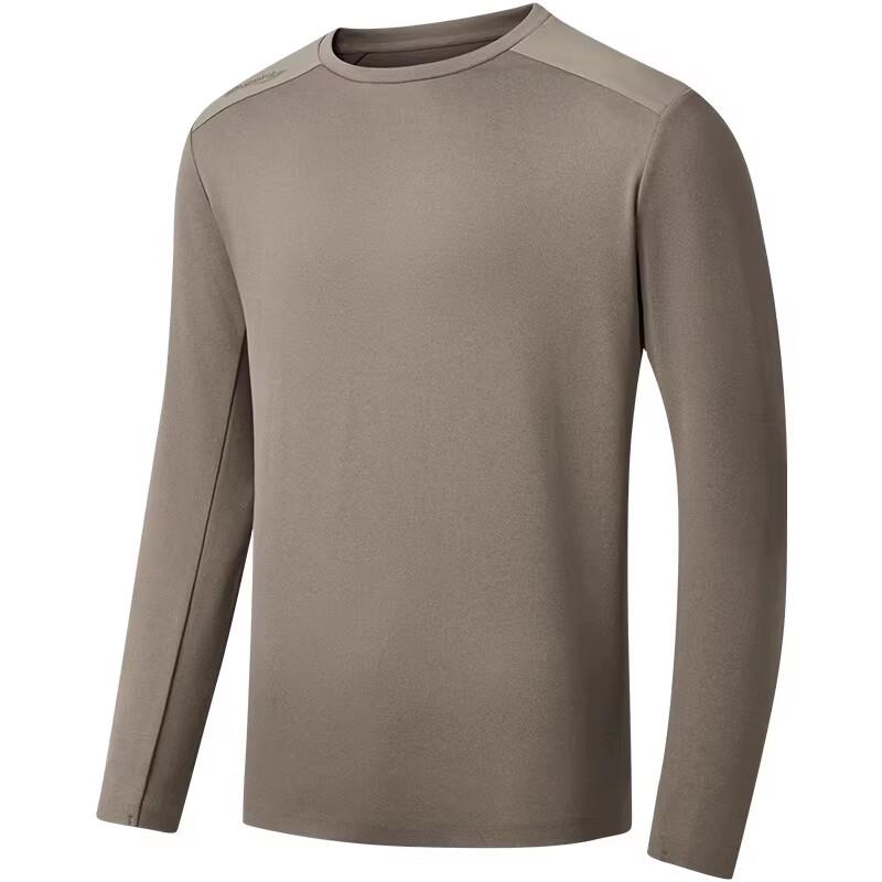 SAUCONY Men's Moisture-Wicking Crew Neck Long Sleeve T-Shirt