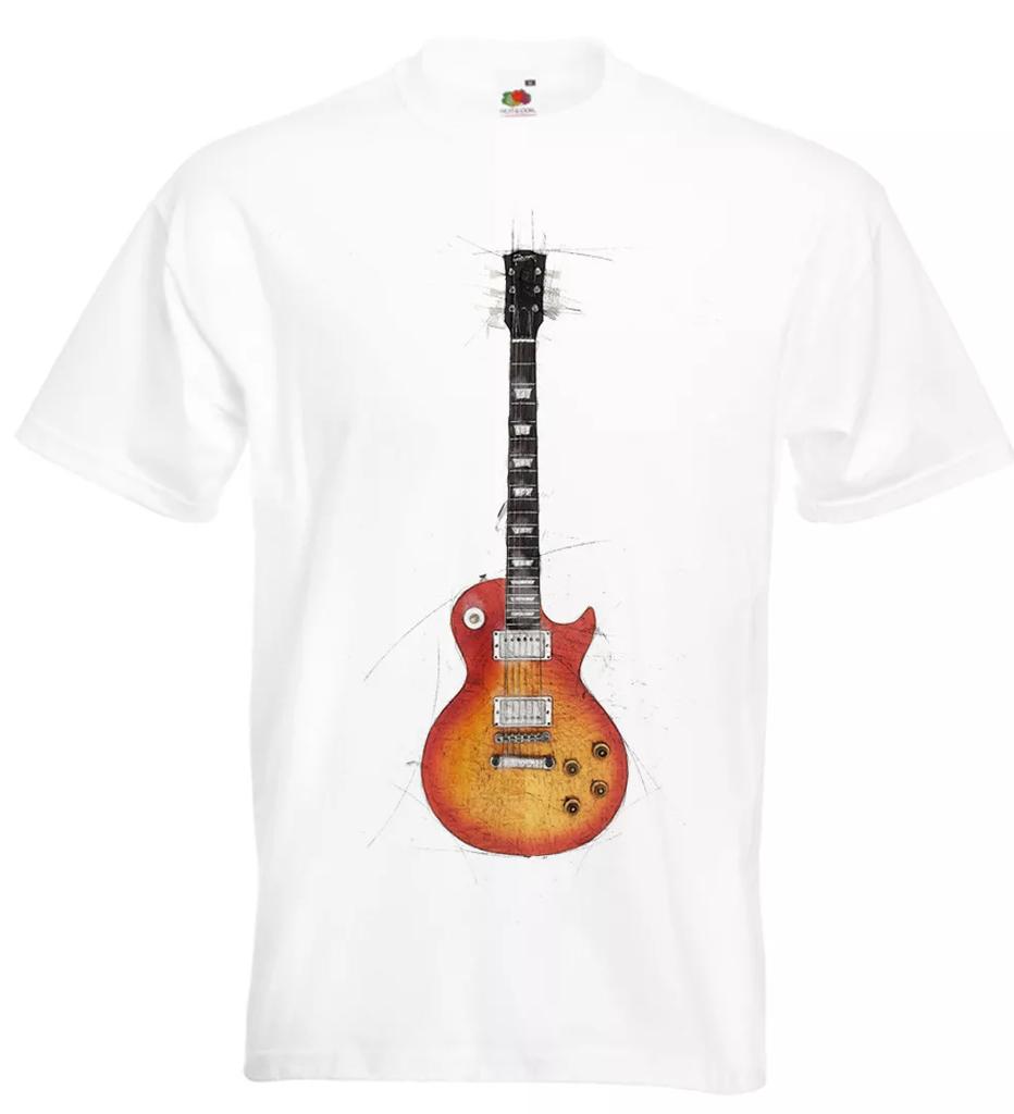 Gibson Les Paul Sunburst T Shirt Jimmy Page Slash Paul Kossoff Peter Green