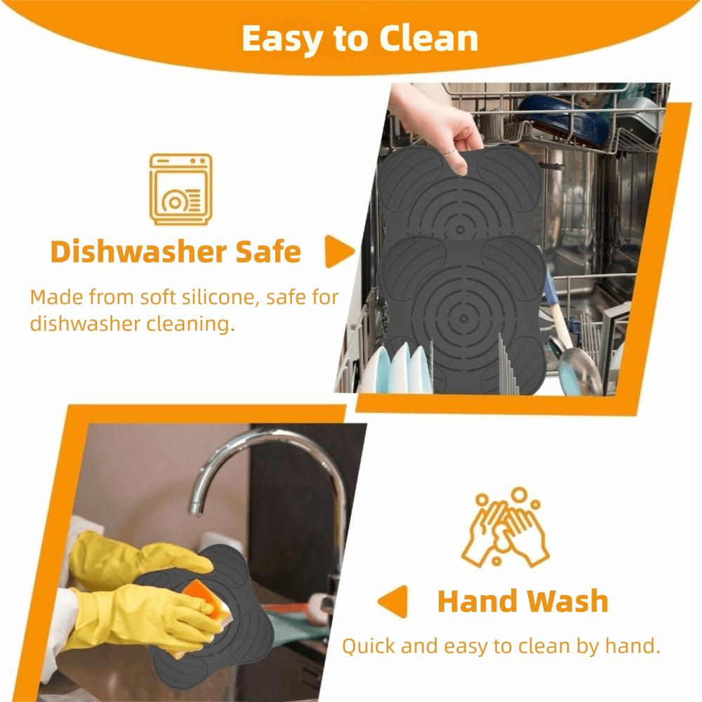 High Temperature Resistant Air Fryer Silicone Insulation Pad Hot Pads Air Fryer Use