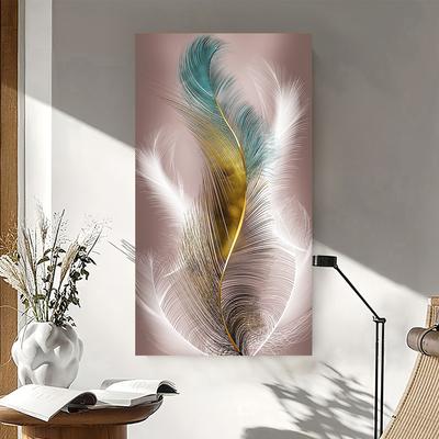 Digital Printing Modern Art Creative Feather Abstract Home Decoration Painting Wall Art Picture Background Wall Decoration
