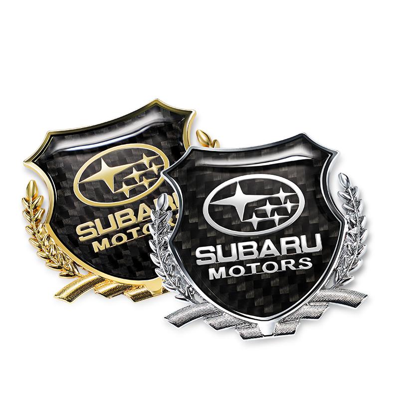 2Pcs Car Metal Eagle Badge Stickers Decorative Accessories For Subaru STI Forester Impreza Legacy Outback XV BRZ WRX Tribeca fiu8
