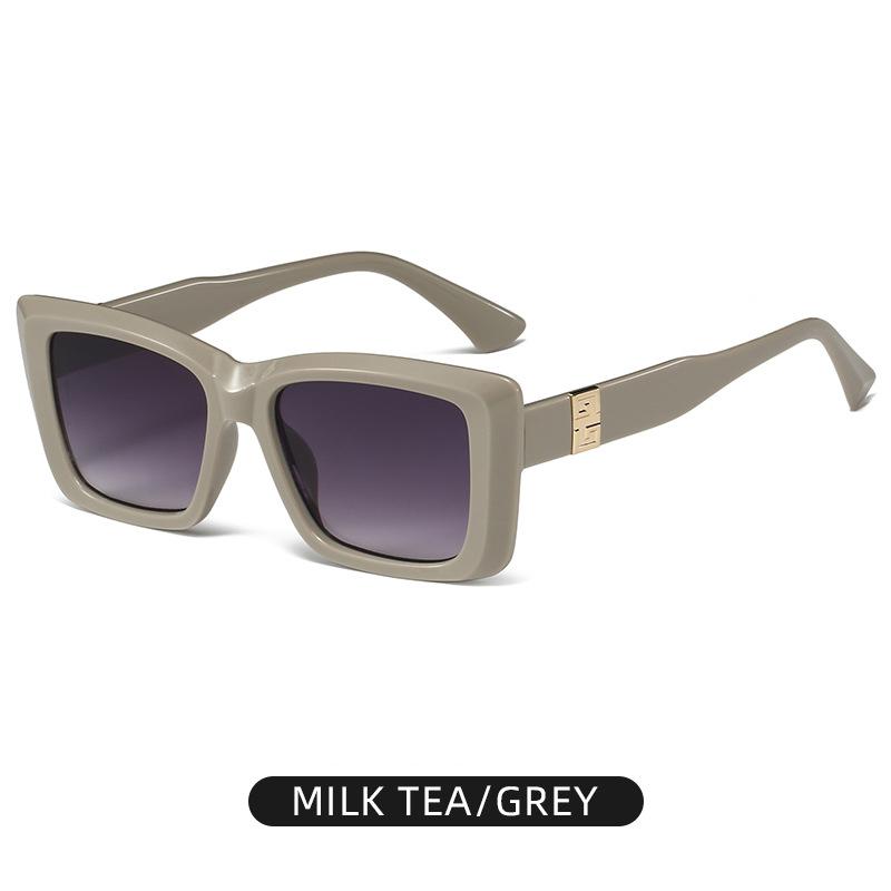 New Fashion Square Sunglasses Trendy Light Luxury Sunglasses For Men's High-end Ultraviolet-proof Large Frame