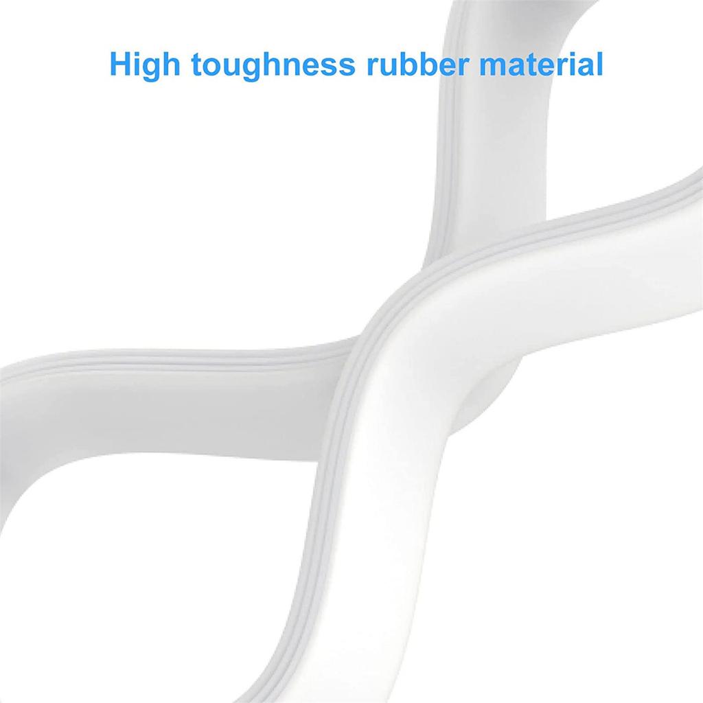 6 Pcs Rubber Blenders Protective Ring Leakproof White Gasket Sealing O Ring for Auto iQ Series Blenders Easy to Replace