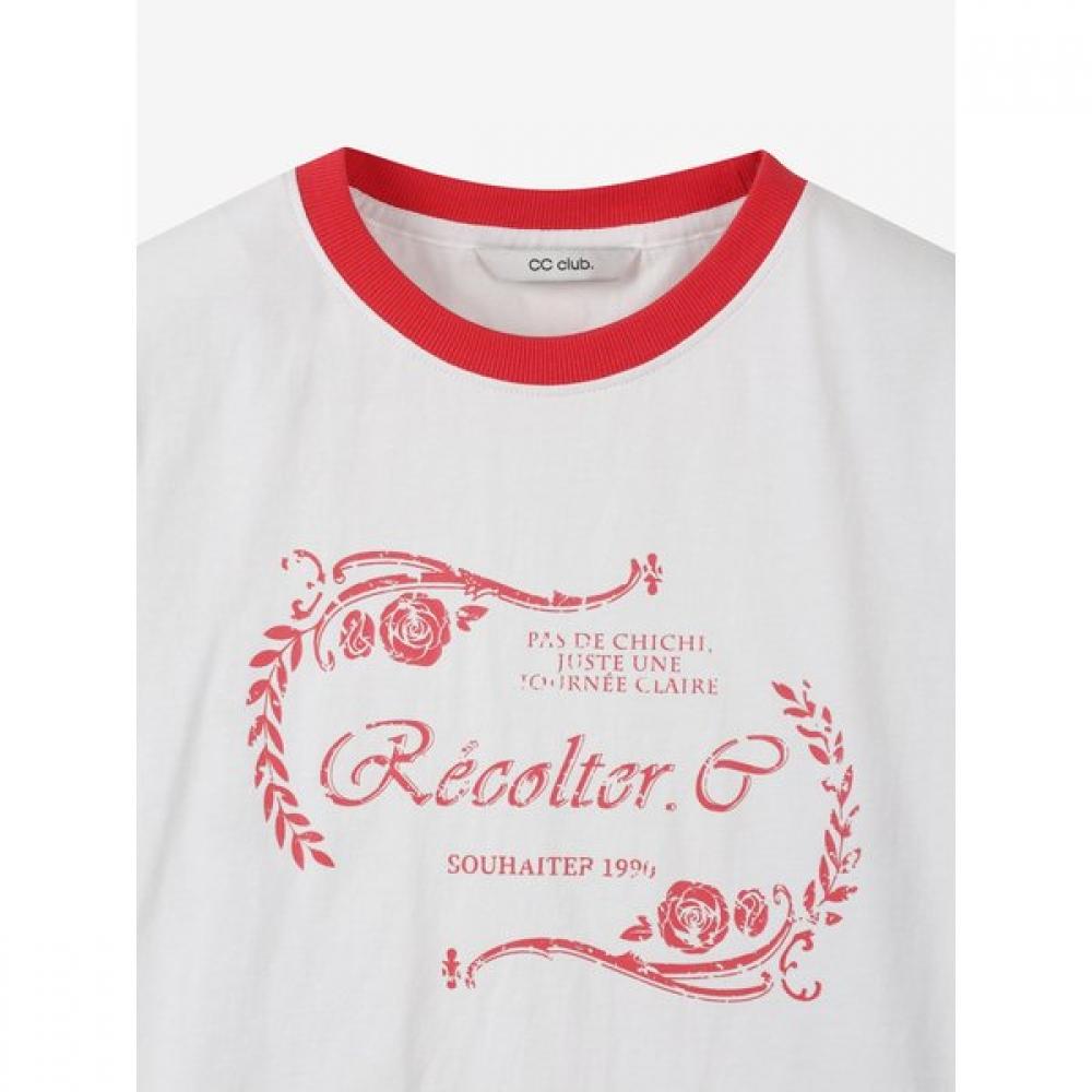 Cc Collect. Ringer Print Tee C262psm059