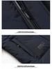Men's Winter Cotton Jacket with Detachable Hood - Thick, Warm, Solid Color, Zippered Coat
