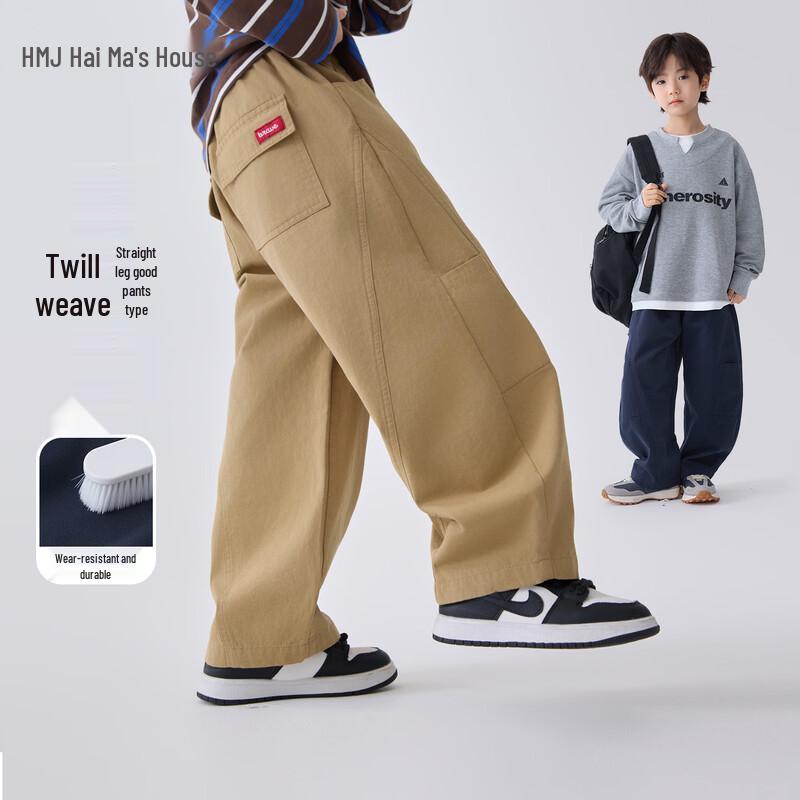 Boys  Spring/Autumn Cotton Straight-Leg Cargo Pants 120
