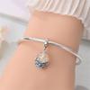 Eis Schnee Fee Charms Perlen Komponenten Kupfer Metall Schneeflocke Leuchtende Kristallkugel Perlen Komponenten Kompatibel Mit 3mm Authentischen Original Armbändern Tun