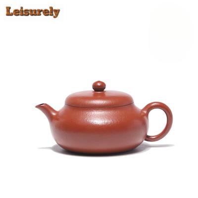 210 ml Retro Yixing Fioletowe Gliniane Czajniki Mistrzowski Ręcznie Robiony Garnek Surowa Ruda Gruby Piasek Zhu Mud Tea Maker Czajnik Zestaw Herbaty Zisha Herbata Przedmioty