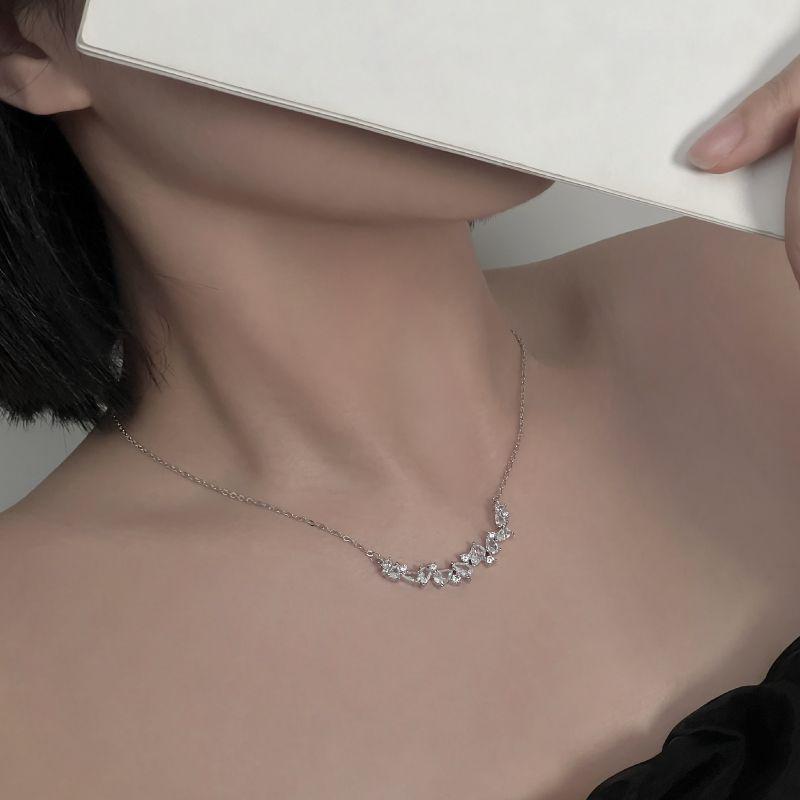 

Кансайский глициниевый цветок женское ожерелье особого дизайна доступная роскошь Chain length 39cm + extended chain 5cm