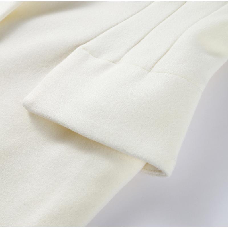 Lapel Single-breasted Long Ladies Coat Fashion All-match Solid Color Thick Coat Autumn and Winter New Ladies Long Jacket