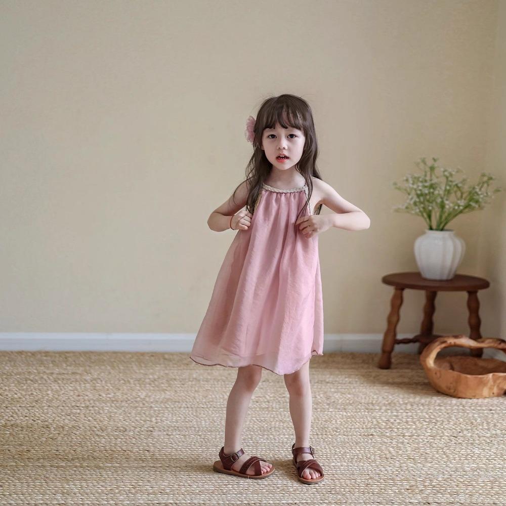 Girls' Summer Dress Vest Dress Girls' Summer Dress Princess Dress Children's Summer Beach Dress Baby Fairy Dress